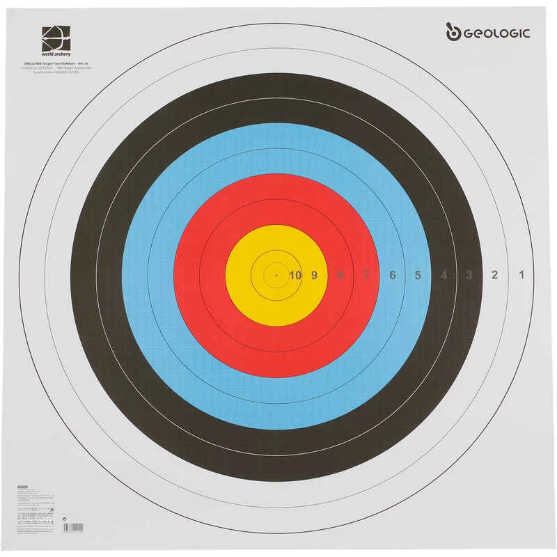 5 BLASONS TIR A L'ARC 80x80 Cm 7 5 BLASONS TIR A L'ARC 80x80 Cm â Image 5