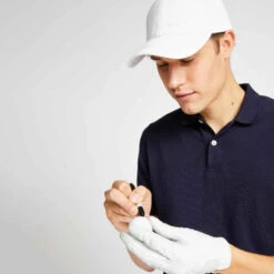 Polo De Golf Manches Courtes Homme MW500 Bleu Chiné -ProSportif Boutique 8203080