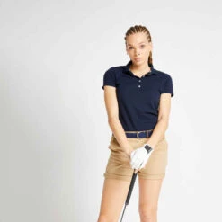 Polo De Golf Manches Courtes Femme MW500 Jaune Pale 20 Polo De Golf Manches Courtes Femme MW500 Jaune Pale -ProSportif Boutique 8354074