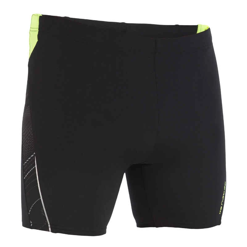 Boxer De Bain Natation Homme - Long - Noir / Bleu / Jaune 11 Boxer De Bain Natation Homme - Long - Noir / Bleu / Jaune â Image 9