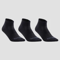CHAUSSETTES DE SPORT MI-HAUTES ARTENGO RS 500 NOIR LOT DE 3 -ProSportif Boutique 8379844