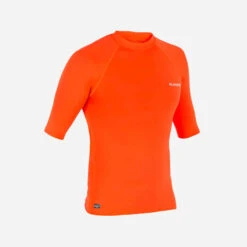 Tee Shirt Anti Uv Surf Top 100 Manches Courtes Homme Orange Fluo 18 Tee Shirt Anti Uv Surf Top 100 Manches Courtes Homme Orange Fluo -ProSportif Boutique 8386749