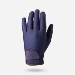 Gants équitation Enfant BASIC Marine -ProSportif Boutique 8485794