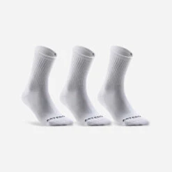 Artengo CHAUSSETTES DE SPORT HAUTES RS 100 BLANCHE LOT DE 3 -ProSportif Boutique 8488911