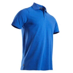 Polo De Golf Manches Courtes Homme MW500 Bleu Chiné -ProSportif Boutique 8502307