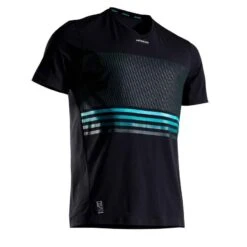 Artengo TEE SHIRT DE TENNIS HOMME TTS 900 LIGHT BLANC NOIR -ProSportif Boutique 8502336
