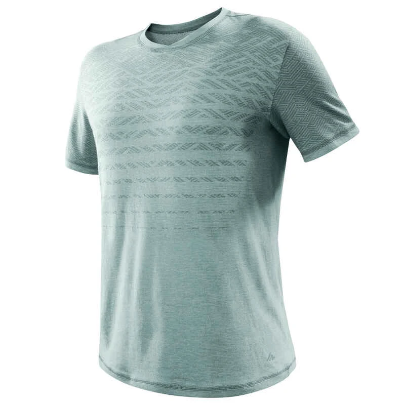 Quechua T-shirt NH500 Fresh Rec Khaki Men 8 Quechua T-shirt NH500 Fresh Rec Khaki Men – Image 6