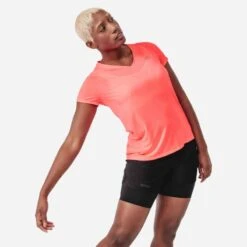 Kalenji T-shirt Manches Courtes Running Respirant Femme - Dry Corail -ProSportif Boutique 8506282