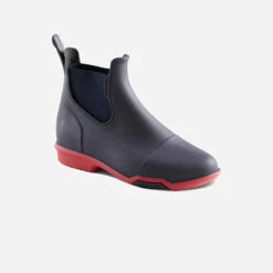 Boots équitation Enfant 100 Noir Et Gris -ProSportif Boutique 8520616