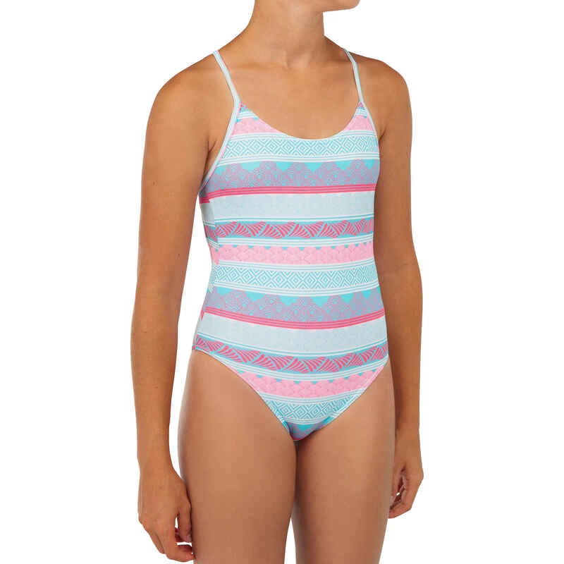 MAILLOT DE BAIN 1 PIECE FILLE 100 MIXLIFE JAUNE 11 MAILLOT DE BAIN 1 PIECE FILLE 100 MIXLIFE JAUNE – Image 9