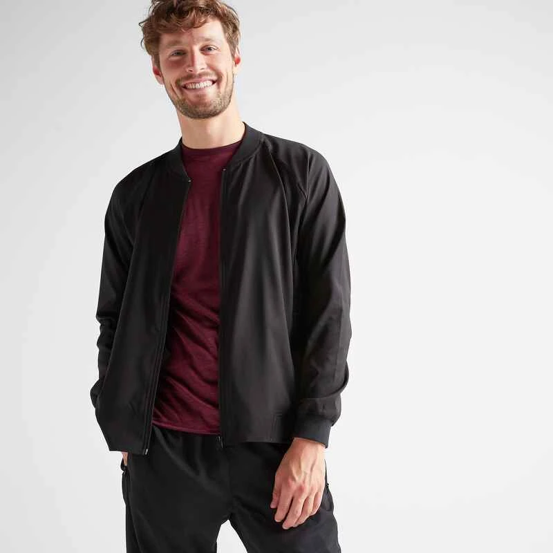 Veste Cardio Fitness Training Homme FVE 100 Noire Chine 7 Veste Cardio Fitness Training Homme FVE 100 Noire Chine – Image 5