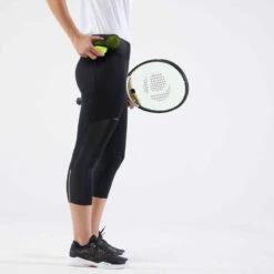 Artengo Legging Tennis Court Dry Femme - Corsaire Dry HIP BALL Vert Foncé -ProSportif Boutique 8547792