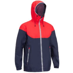 Tribord Veste Imperméable De Voile - Veste De Pluie SAILING 100 Homme Bleu Rouge -ProSportif Boutique 8548323