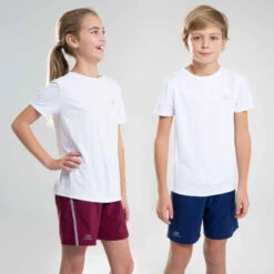 Decathlon Tee-shirt D'athlétisme Manches Courtes Respirant Enfant AT 100 Blanc -ProSportif Boutique 8548941