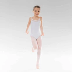 Justaucorps Danse Classique à Fines Bretelles Blanc Fille -ProSportif Boutique 8550353