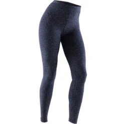 Legging Fitness Long Coton Extensible Femme - Fit+ Bordeaux Avec Imprimé -ProSportif Boutique 8551876