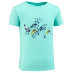 Quechua T-shirt De Randonnée - MH100 KID Rose Pâle Phosphorescent - Enfant 2-6 ANS -ProSportif Boutique 8559072