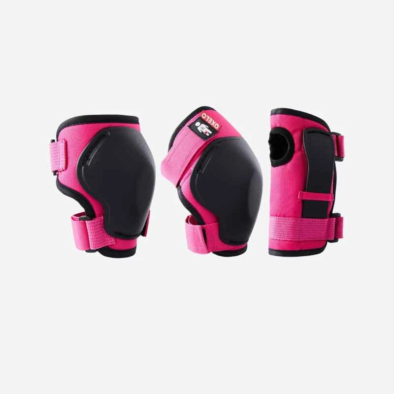 Set De 3x2 Protections Enfant Roller Skateboard Trottinette 100 Rose 13 Set De 3x2 Protections Enfant Roller Skateboard Trottinette 100 Rose â Image 11