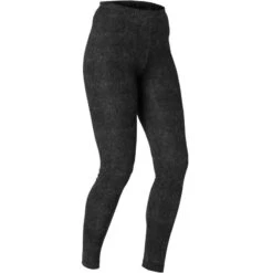 Legging Fitness Long Coton Extensible Femme - Fit+ Bordeaux Avec Imprimé -ProSportif Boutique 8572741
