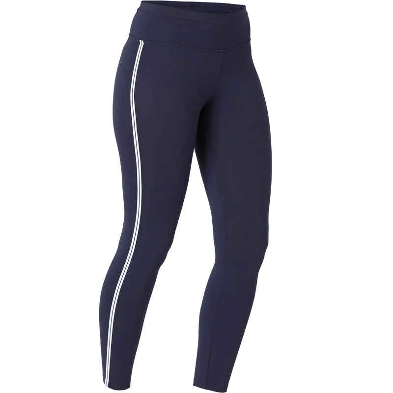 Legging Court De Sport Taille Haute 510 Femme 7/8 En Coton Bleu Marine 12 Legging Court De Sport Taille Haute 510 Femme 7/8 En Coton Bleu Marine – Image 10