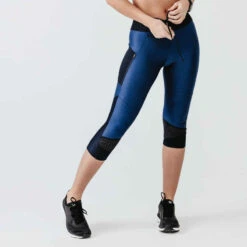 Kalenji Legging Court Running Respirant Femme - Dry+ Feel Bleu -ProSportif Boutique 8573202