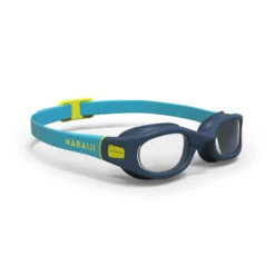 Lunettes De Natation 100 Soft - Taille S - Verres Clairs - Bleu Jaune -ProSportif Boutique 8574400