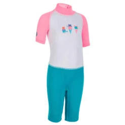 Combinaison De Natation Anti UV Bébé / Enfant Manches Courtes Rose Imprimé -ProSportif Boutique 8577039
