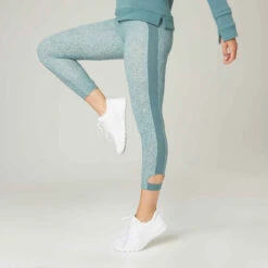 Legging Fitness 7/8 Coton Extensible Respirant Femme - Noir Bordeaux 16 Legging Fitness 7/8 Coton Extensible Respirant Femme - Noir Bordeaux -ProSportif Boutique 8578231