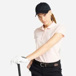 Polo De Golf Manches Courtes Femme MW500 Jaune Pale 21 Polo De Golf Manches Courtes Femme MW500 Jaune Pale -ProSportif Boutique 8586853