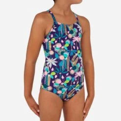 Maillot De Bain 1 Pièce FILLE HANALEI 100 JUNE -ProSportif Boutique 8587197