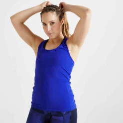 Débardeur Dos Nageur Col Rond Rose Fitness Cardio MY TOP -ProSportif Boutique 8587779