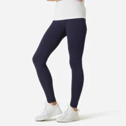Legging Fitness Long Coton Extensible Femme - Fit+ Bordeaux Avec Imprimé -ProSportif Boutique 8588881