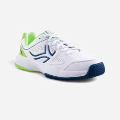 Artengo CHAUSSURES DE TENNIS ENFANT TS530 LACET BLANC JAUNE -ProSportif Boutique 8589450