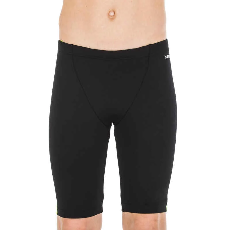 Jammer De Natation Garçon - Fitib - Noir / Jaune Fluo 9 Jammer De Natation Garçon - Fitib - Noir / Jaune Fluo – Image 7