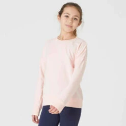 Sweat Col Rond Enfant French Terry Coton - Basique Rose -ProSportif Boutique 8602248