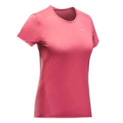 Quechua T-shirt Manches Courtes De Randonnée Montagne - MH100 - Femme -ProSportif Boutique 8612422