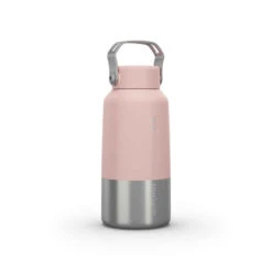 Quechua Gourde Randonnée MH100 Bouchon à Vis 0,6L Inox Blanc -ProSportif Boutique 8612474