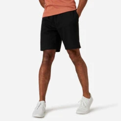 Short Fitness Homme - 500 Essentials Gris Lin -ProSportif Boutique 8645058
