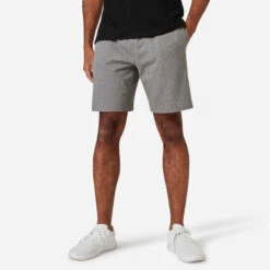Short Fitness Homme - 500 Essentials Gris Lin -ProSportif Boutique 8645059