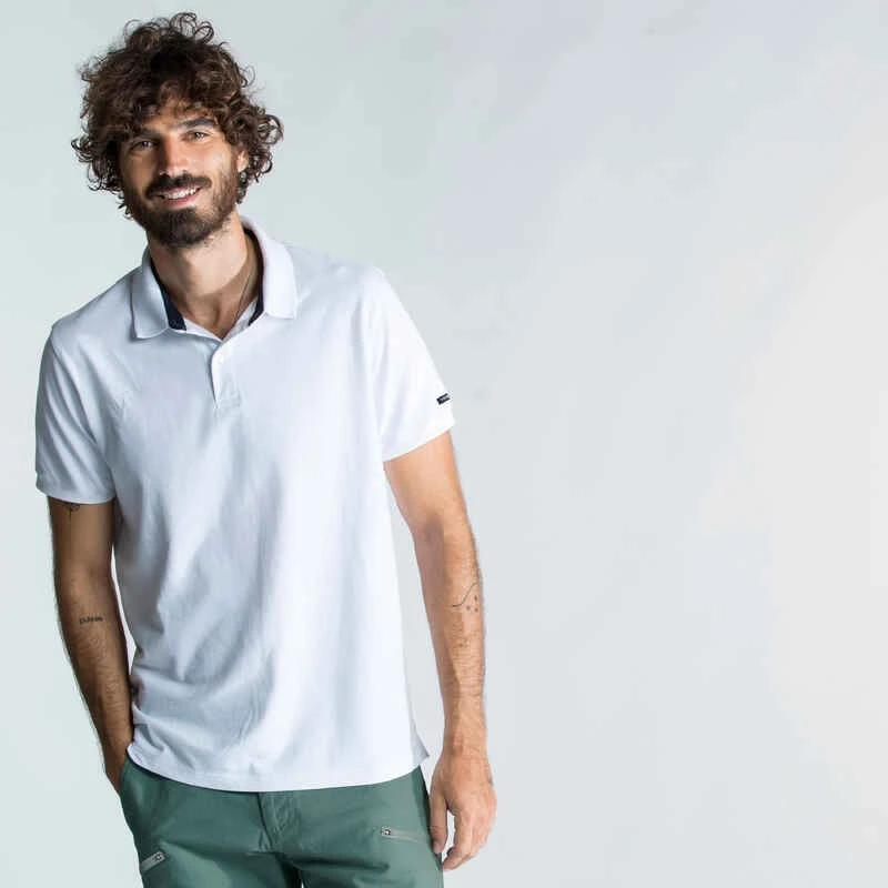 Tribord Polo Marin Homme Manche Courte Sailing 100 Bleu Marine 15 Tribord Polo Marin Homme Manche Courte Sailing 100 Bleu Marine â Image 13