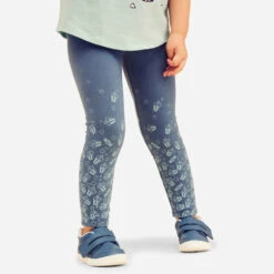 Legging Enfant Coton - Basique Bleu/Rose Avec Motifs -ProSportif Boutique 8664387