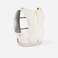 GILET D' HYDRATATION TRAIL MIXTE 5L PORTE FLASQUES BLANC ORANGE -ProSportif Boutique 8664390