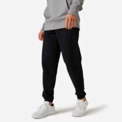 Pantalon Jogging Fitness Homme - 500 Essentials Gris Lin 15 Pantalon Jogging Fitness Homme - 500 Essentials Gris Lin -ProSportif Boutique 8665364