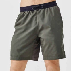 Kalenji Short Running Respirant Homme - Dry+ Olive Noire -ProSportif Boutique 8666464