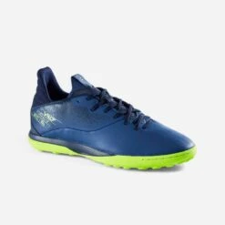 Kipsta CHAUSSURES DE FOOTBALL VIRALTO I TURF TF BLEU JAUNE -ProSportif Boutique 8668663