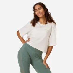 T-shirt Crop Top Fitness Femme - 520 Marron Sépia 16 T-shirt Crop Top Fitness Femme - 520 Marron Sépia -ProSportif Boutique 8670170