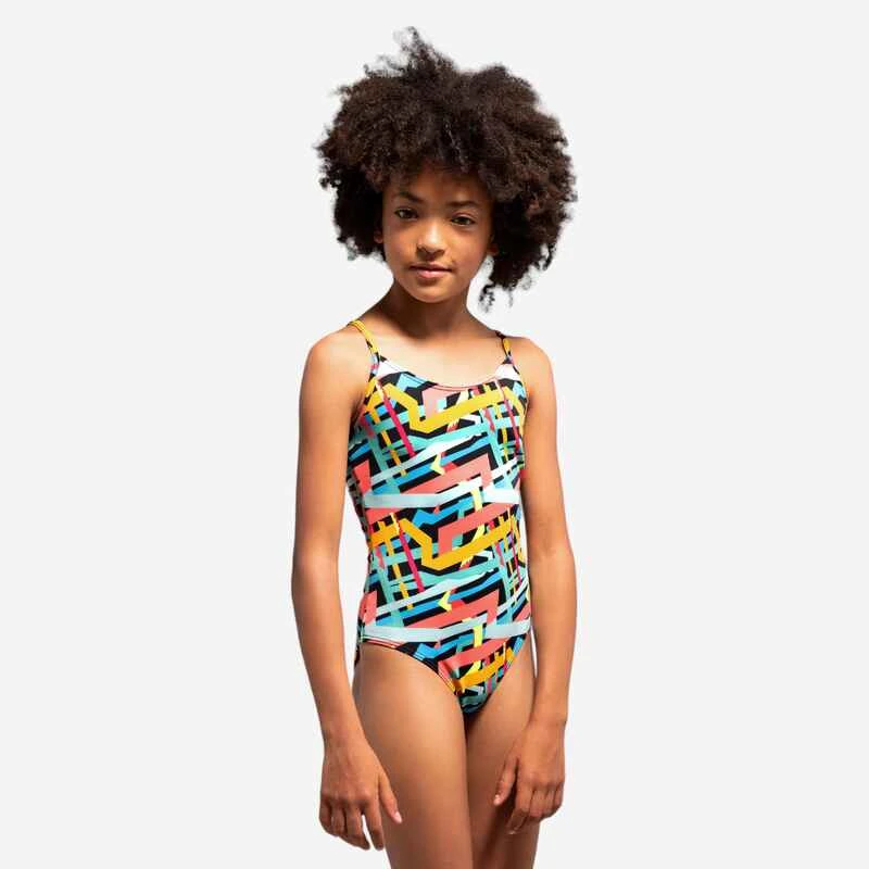 MAILLOT DE BAIN 1 PIECE FILLE 100 MIXLIFE JAUNE 13 MAILLOT DE BAIN 1 PIECE FILLE 100 MIXLIFE JAUNE – Image 11