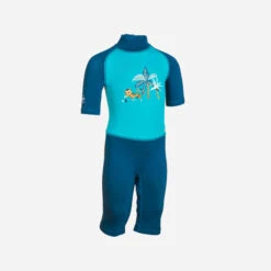 Combinaison De Natation Anti UV Bébé / Enfant Manches Courtes Bleu Imprimé Tigre -ProSportif Boutique 8732506