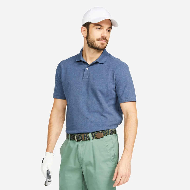 Polo De Golf Manches Courtes Homme MW500 Noisette 20 Polo De Golf Manches Courtes Homme MW500 Noisette – Image 18