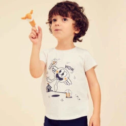 T-shirt Enfant Coton - Basique Beige Avec Motifs -ProSportif Boutique 8739944
